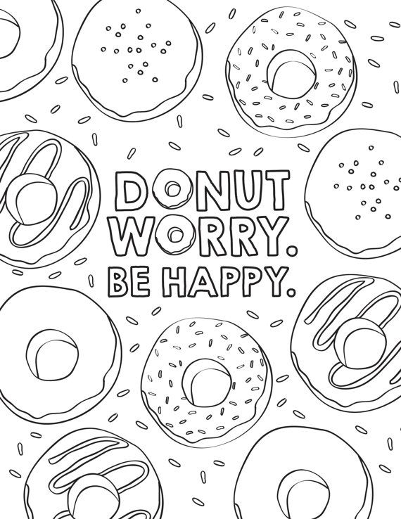 570x738 Coloring Pages Of Donuts 3 Donut Birthday Coloring Pages
