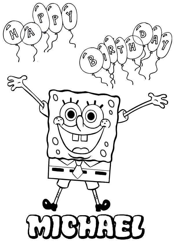 Latest Spongebob Happy Birthday Coloring Pages Diy Coloring Page 604x839 Latest Spongebob Happy Birthday Coloring Pages Diy Coloring Page
