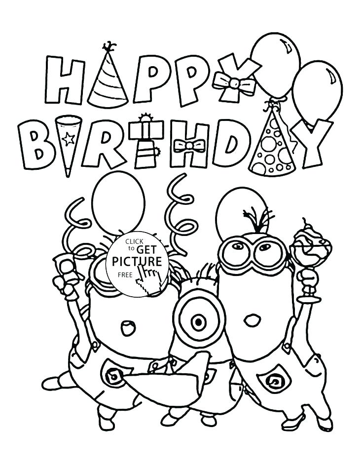 Personalized Happy Birthday Coloring Pages at GetColorings ...