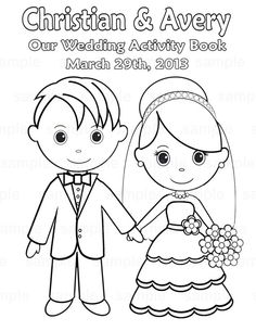 Personalized Printable Bride Groom Wedding Party Favor Childrens 236x305 Personalized Printable Bride Groom Wedding Party Favor Childrens