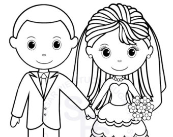 Wedding Coloring Pages 340x270 Wedding Coloring Pages