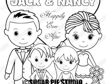 Flower Girl Coloring Etsy 340x270 Flower Girl Coloring Etsy