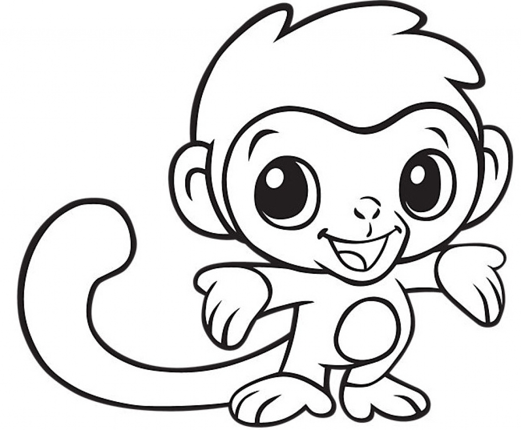 Coloring Pages Of Monkeys 1024x845 Coloring Pages Of Monkeys