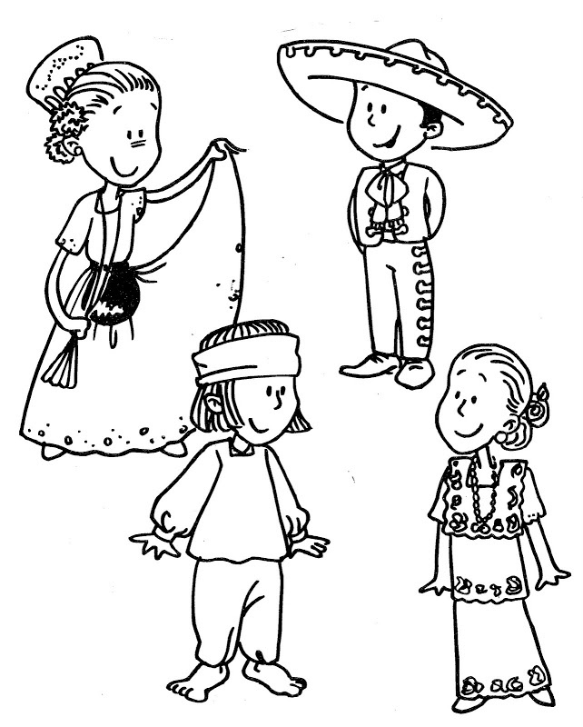 Mexico Coloring Pages 642x800 Mexico Coloring Pages