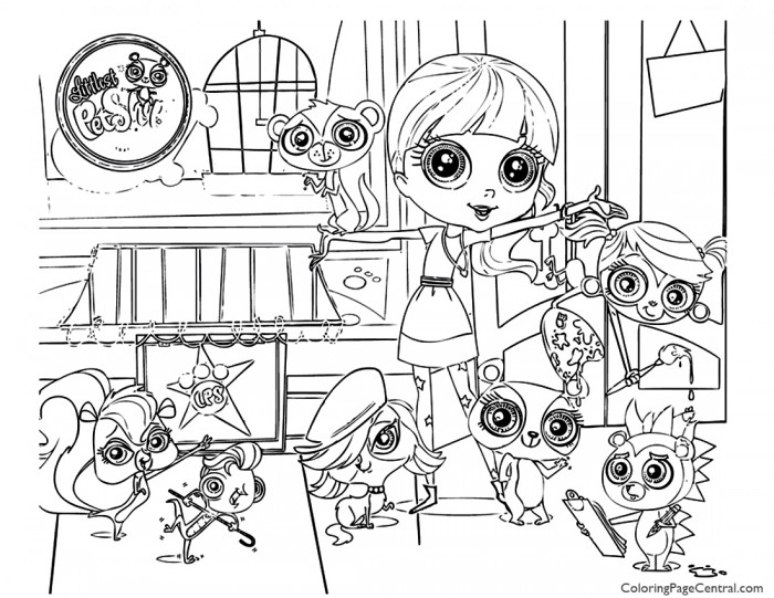 Littlest Pet Shop 01 Coloring Page Coloring Page Central 700x541 Littlest Pet Shop 01 Coloring Page Coloring Page Central