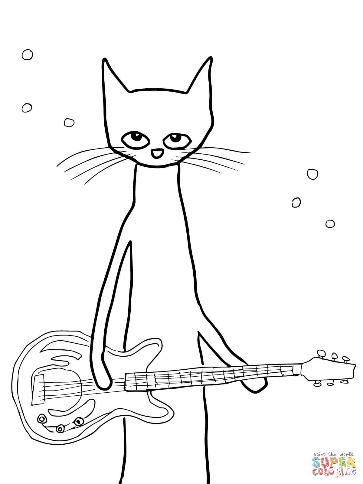 Pete The Cat Coloring Page at GetColorings.com | Free printable ...