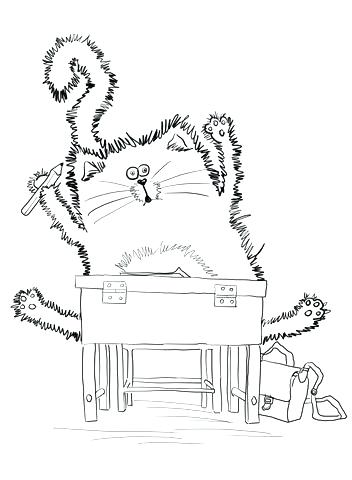 352x480 Free Printable The Cat Coloring Pages The Cat Coloring Page Funny