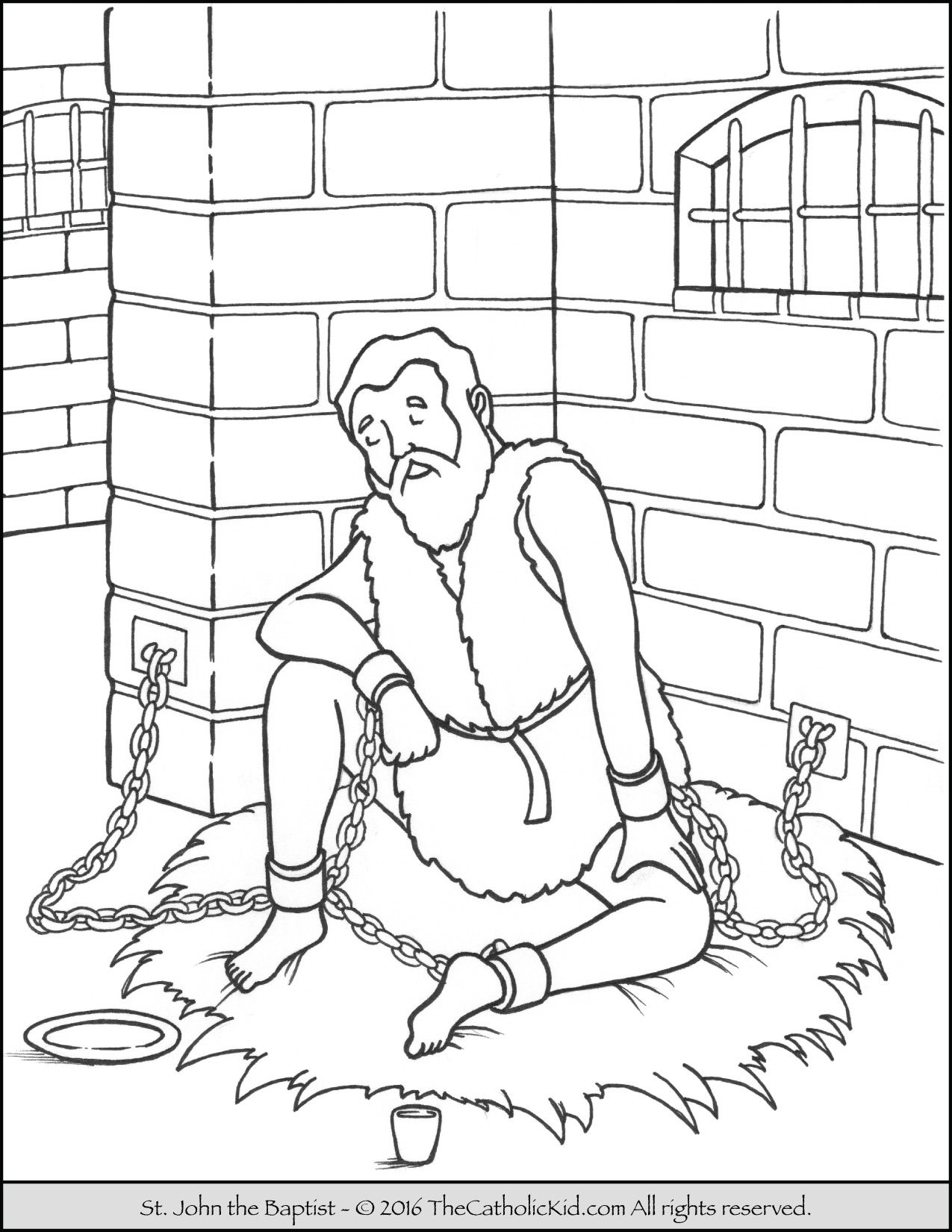 Willpower Peter And John In Jail Coloring Page 1275x1650 Willpower Peter And John In Jail Coloring Page
