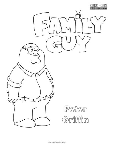 Peter Griffin Coloring Pages at GetColorings.com | Free printable ...