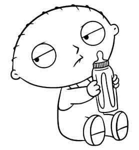 278x300 Stewie Hanging Coloring Pages For Kids Printable Free Page Family