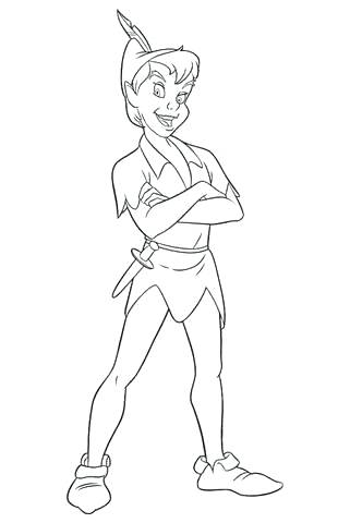 Peter Pan And Tinkerbell Coloring Pages at GetColorings.com | Free ...