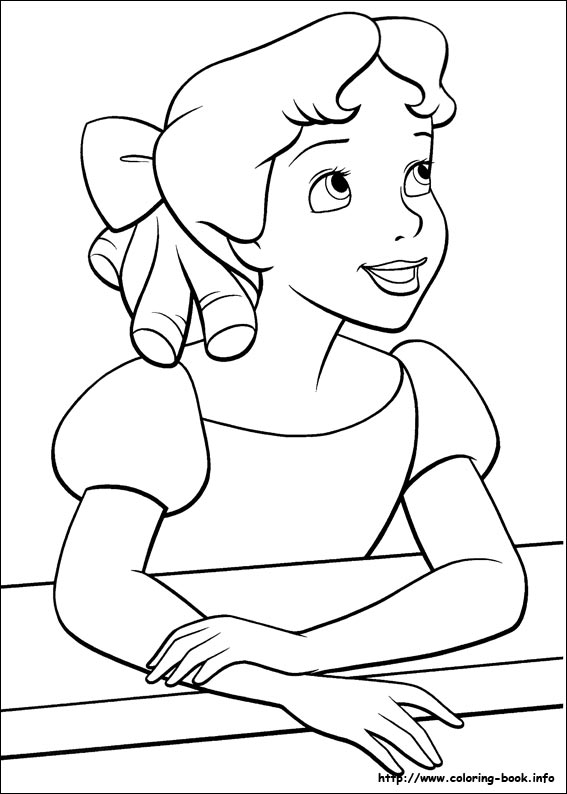 567x794 Peter Pan Coloring Picture