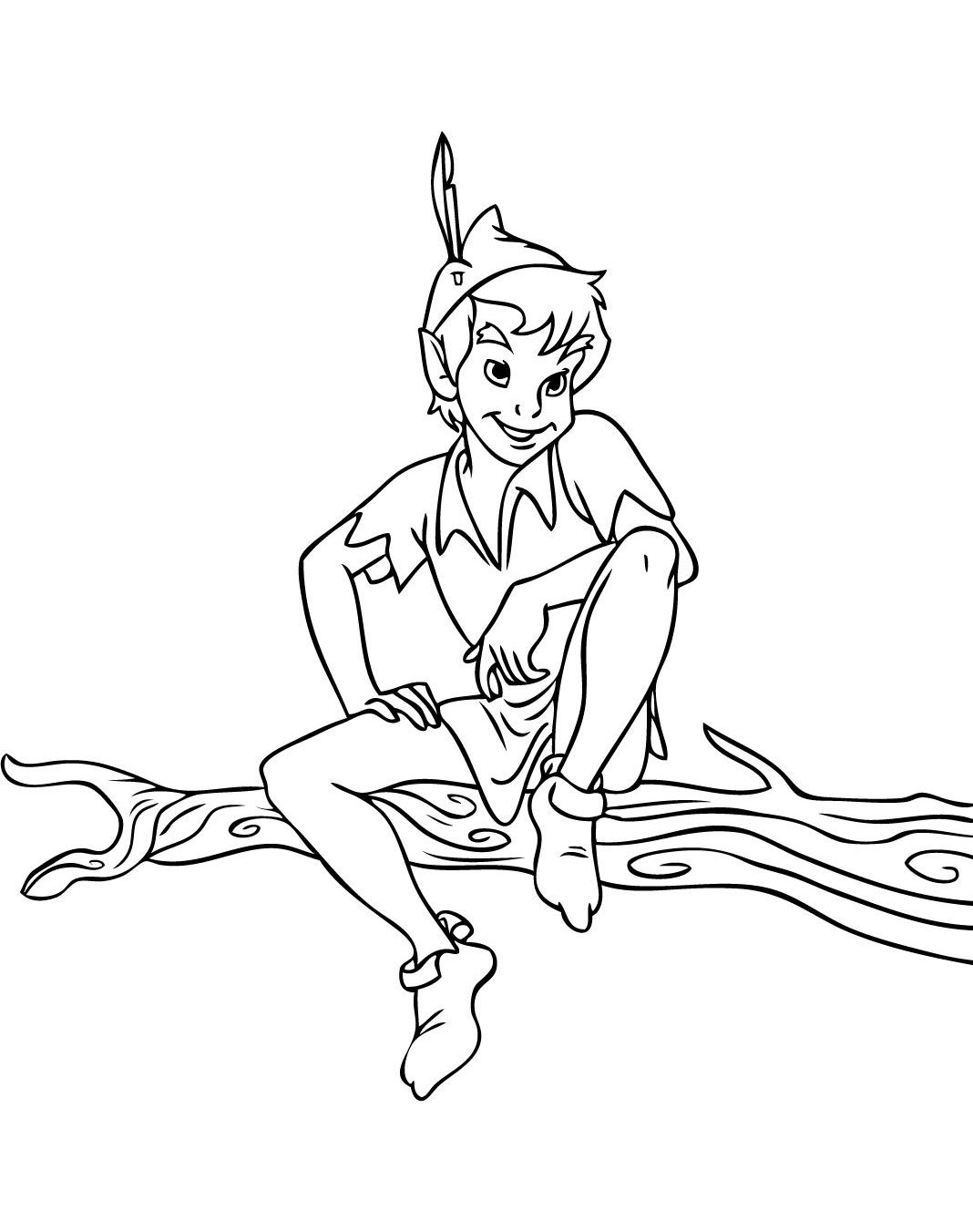 1068x1352 Interesting Coloriage Peter Pan Dans Coloring Pages Sheets Free