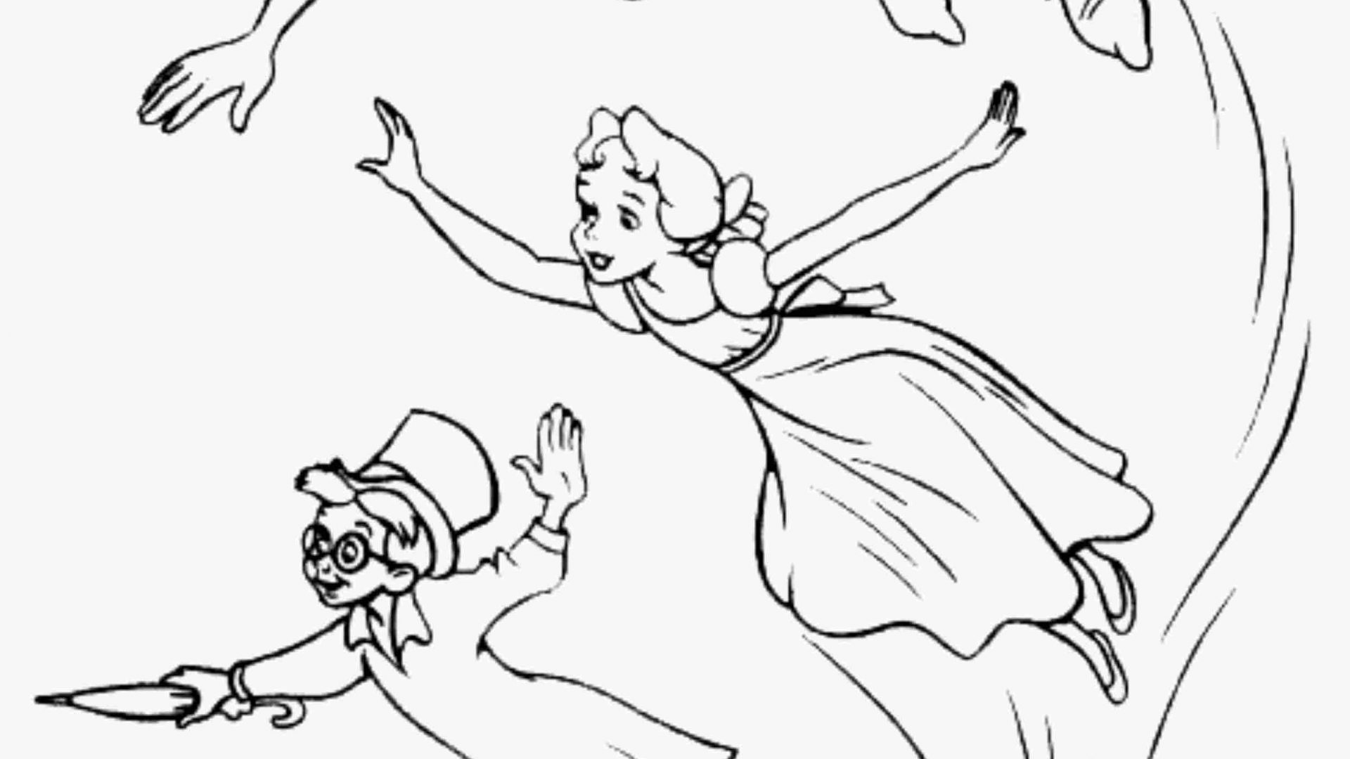 1920x1080 Peter Pan Coloring Page Printable Pages Free General Colouring