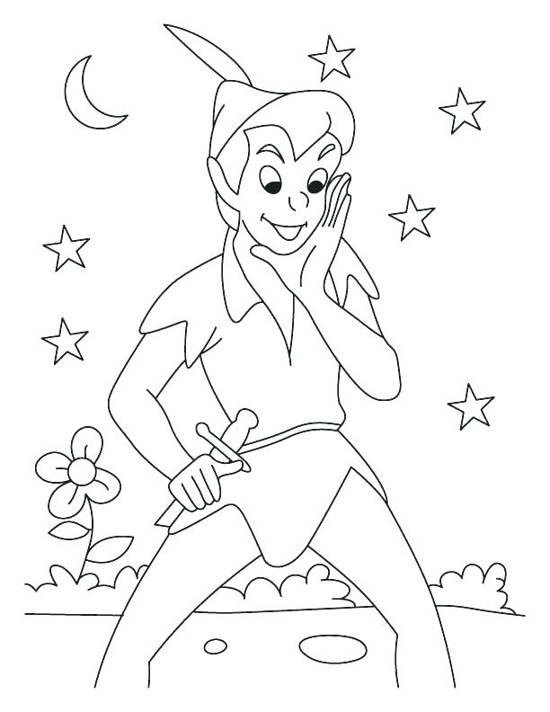 612x792 Peter Pan Coloring Page Peter Pan Coloring Pages Free Printable