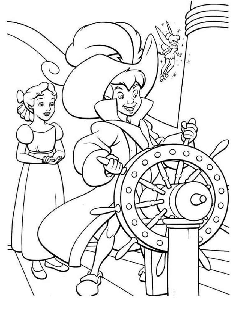 750x1000 Peter Pan Coloring Pages. Download And Print Peter Pan Coloring Pages