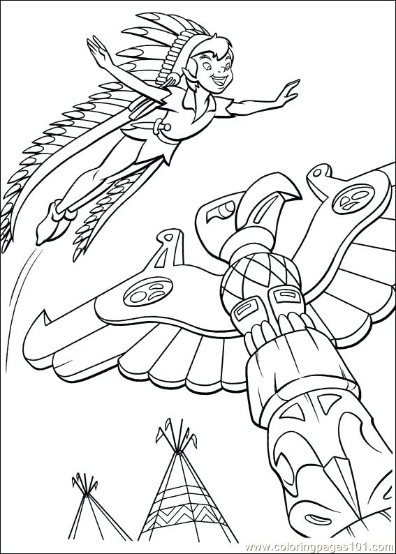 567x794 Peter Pan Coloring Pages