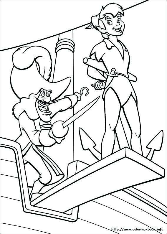 Peter Pan Coloring Sheets Peter Pan Coloring Pages Captain Hook 567x794 Peter Pan Coloring Sheets Peter Pan Coloring Pages Captain Hook