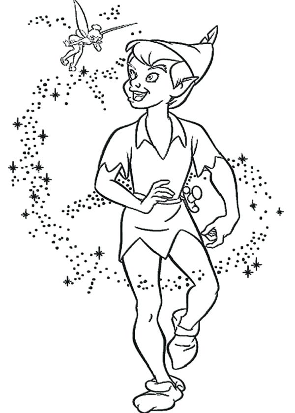Coloring Pages Of Peter Pan Flying Around Peter Pan Coloring Page 600x840 Coloring Pages Of Peter Pan Flying Around Peter Pan Coloring Page