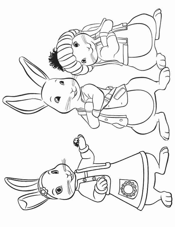 595x770 Peter Rabbit Coloring Pages 6