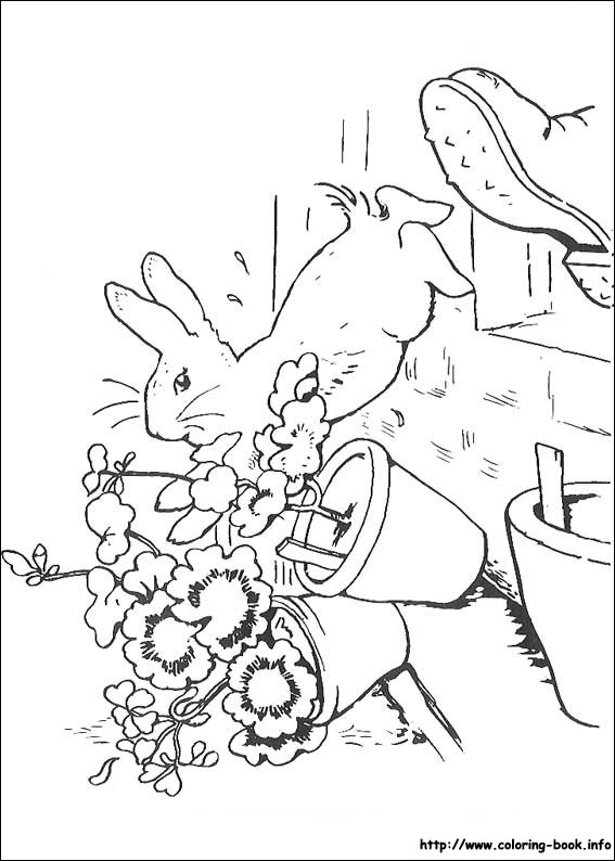 567x794 Peter Rabbit Coloring Picture