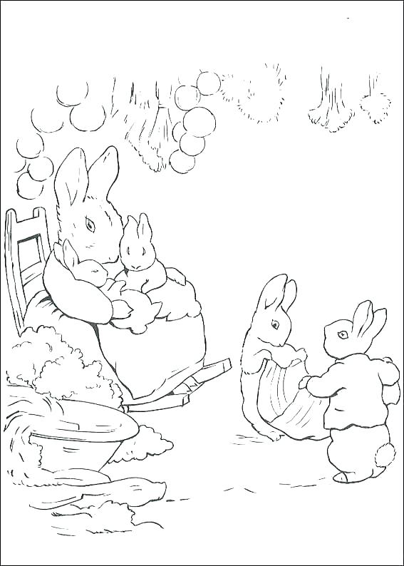 567x794 Peter Rabbit Coloring Pages