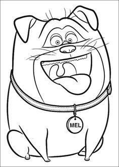 The Secret Life Of Pets Coloring Page Cumplee 236x330 The Secret Life Of Pets Coloring Page Cumplee