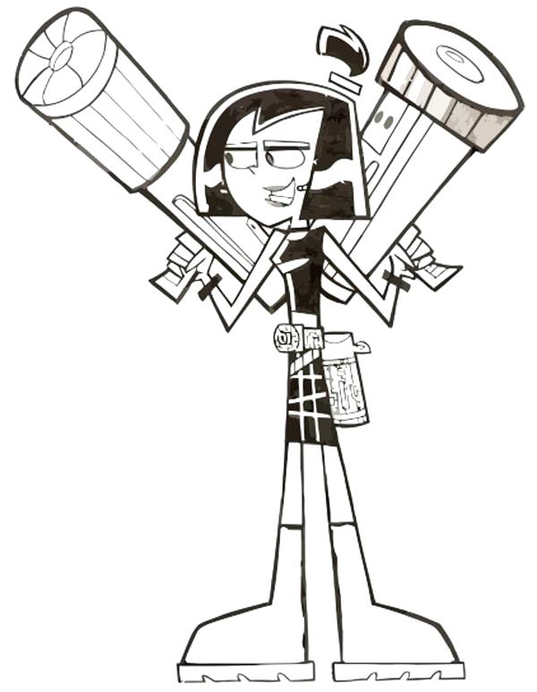 600x773 Danny Phantom Coloring Pages Phantom Ready To Rumble Coloring