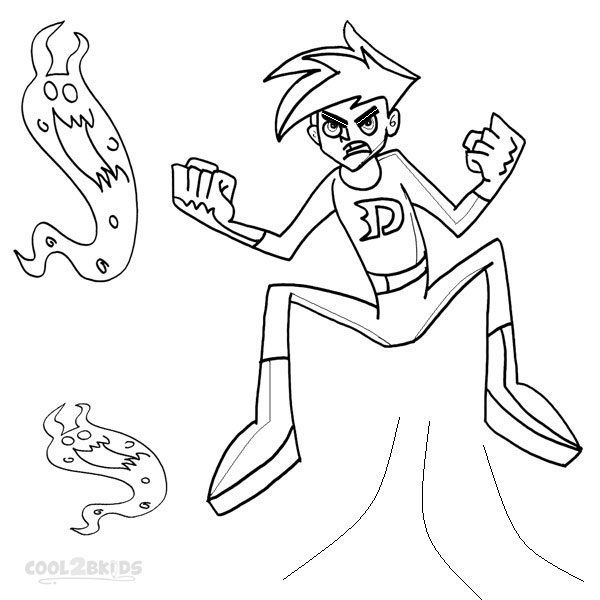 600x600 Printable Danny Phantom Coloring Pages For Kids Cool2bkids