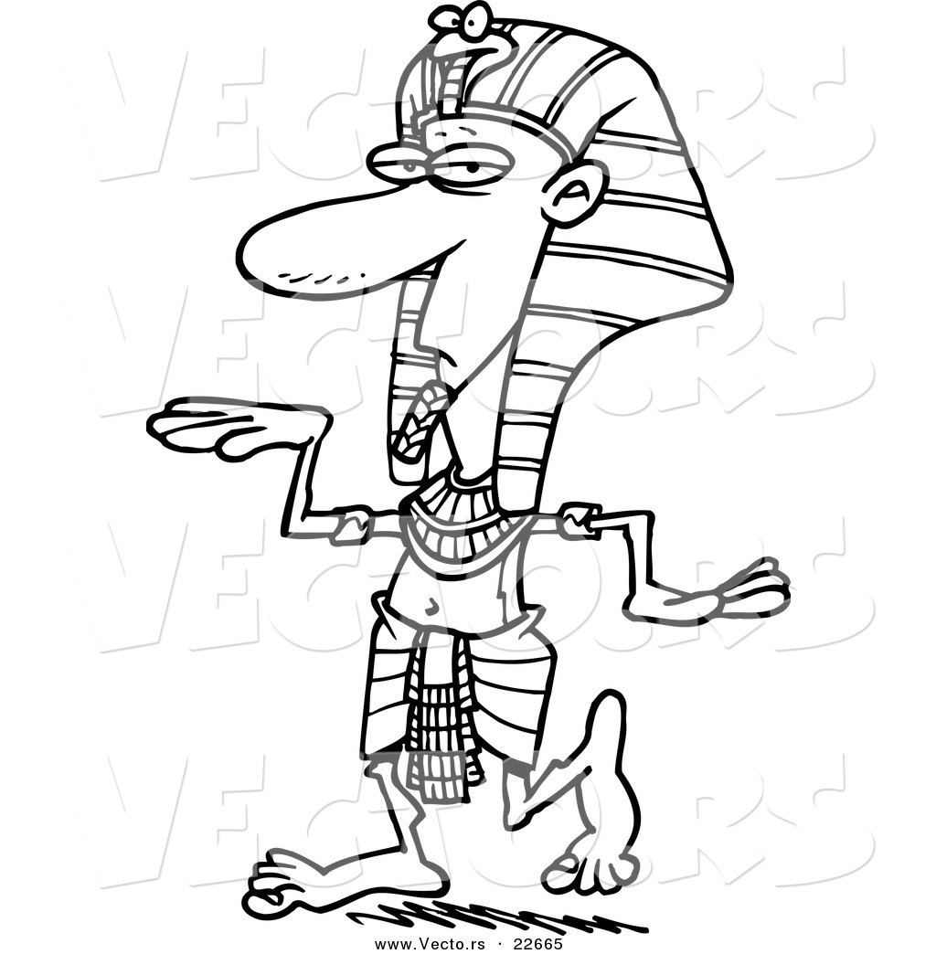 Vector Of A Cartoon Dancing Pharaoh 1024x1044 Vector Of A Cartoon Dancing Pharaoh