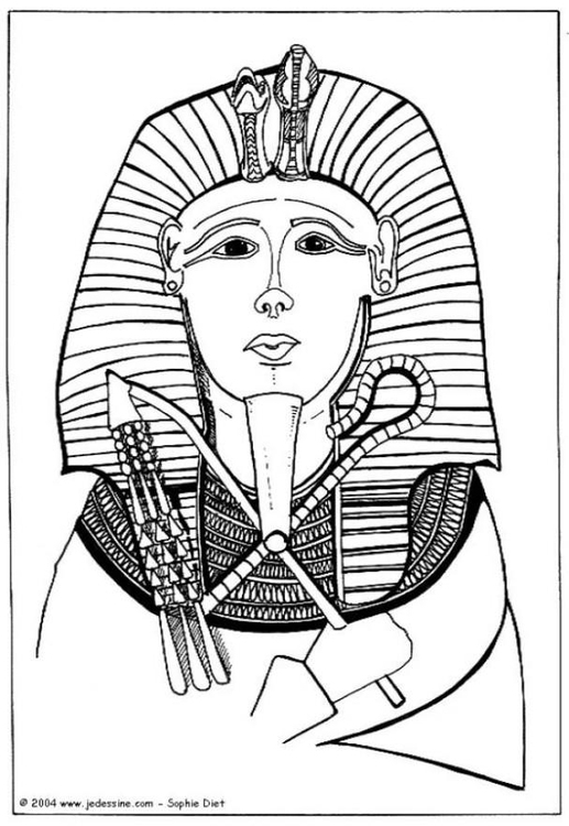 Coloring Page Pharaoh 517x750 Coloring Page Pharaoh