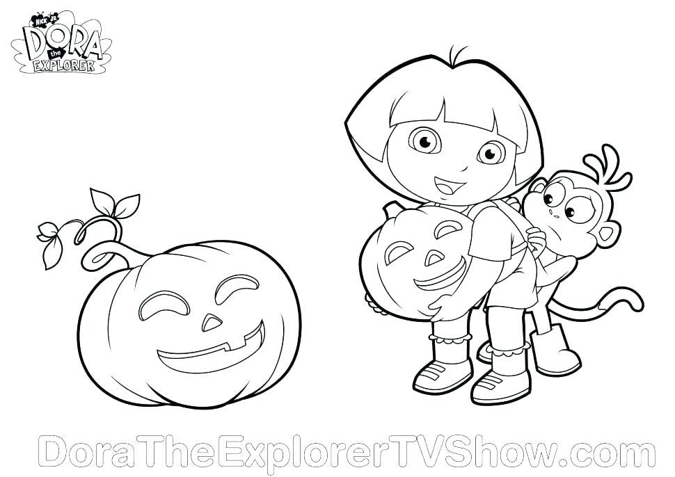970x686 Dora Halloween Coloring Pages Coloring Page Dora Halloween