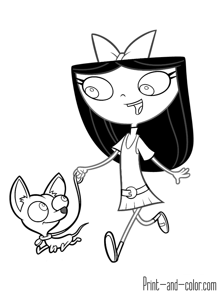 900x1200 Phineas Ferb Coloring Pages Print