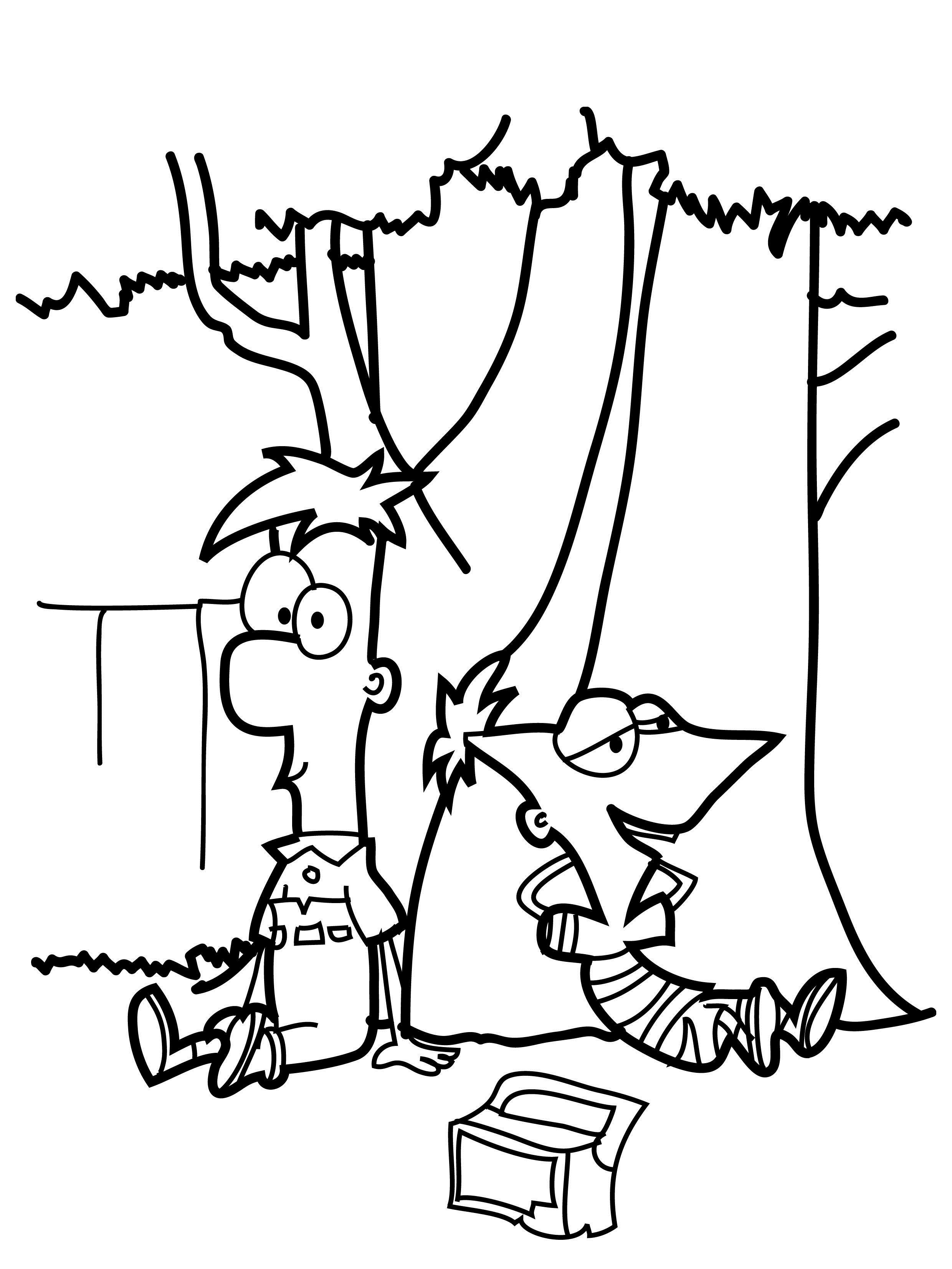 2480x3305 Free Printable Phineas And Ferb Coloring Pages For Kids Cool Page