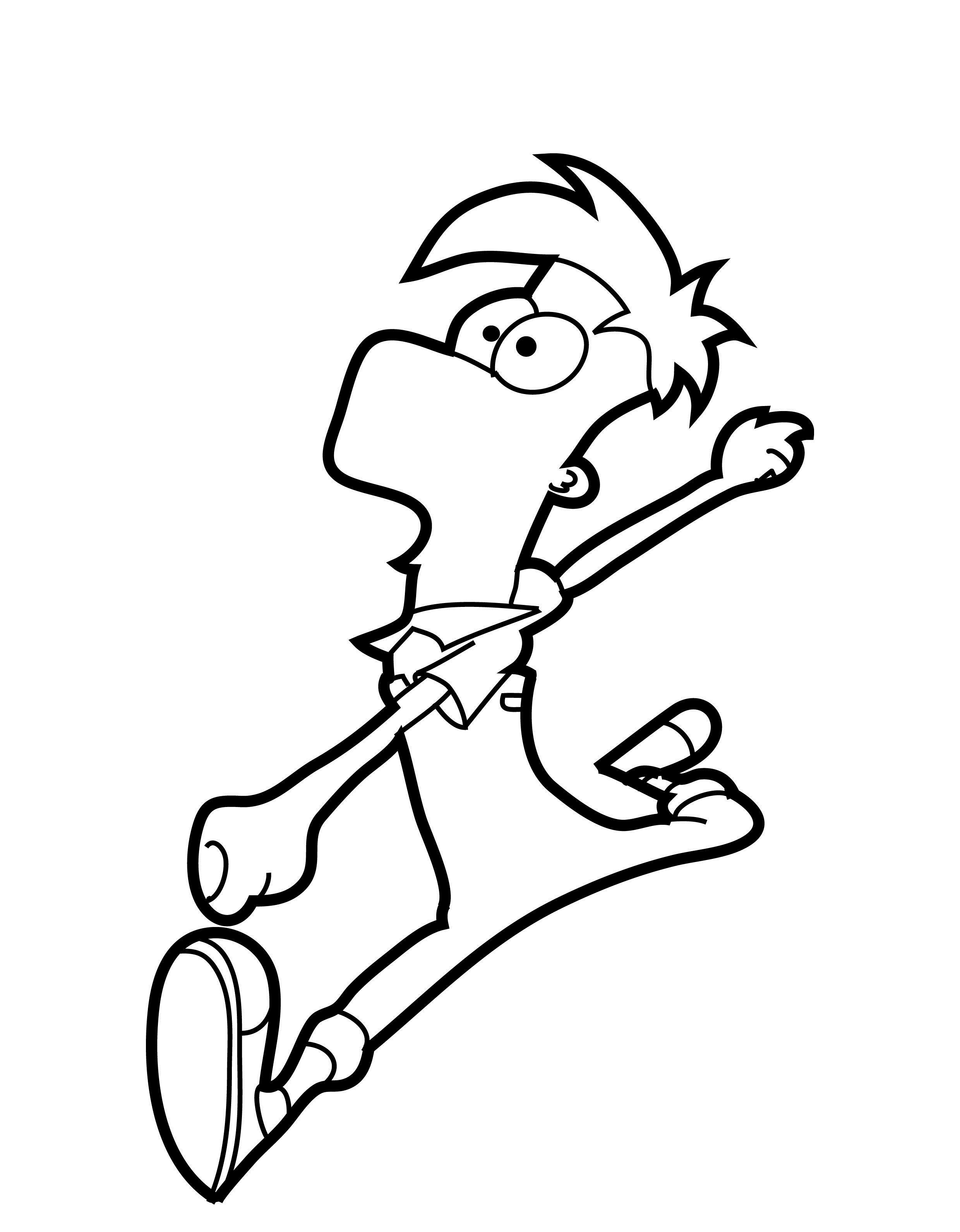 2480x3183 Free Printable Phineas And Ferb Coloring Pages For Kids