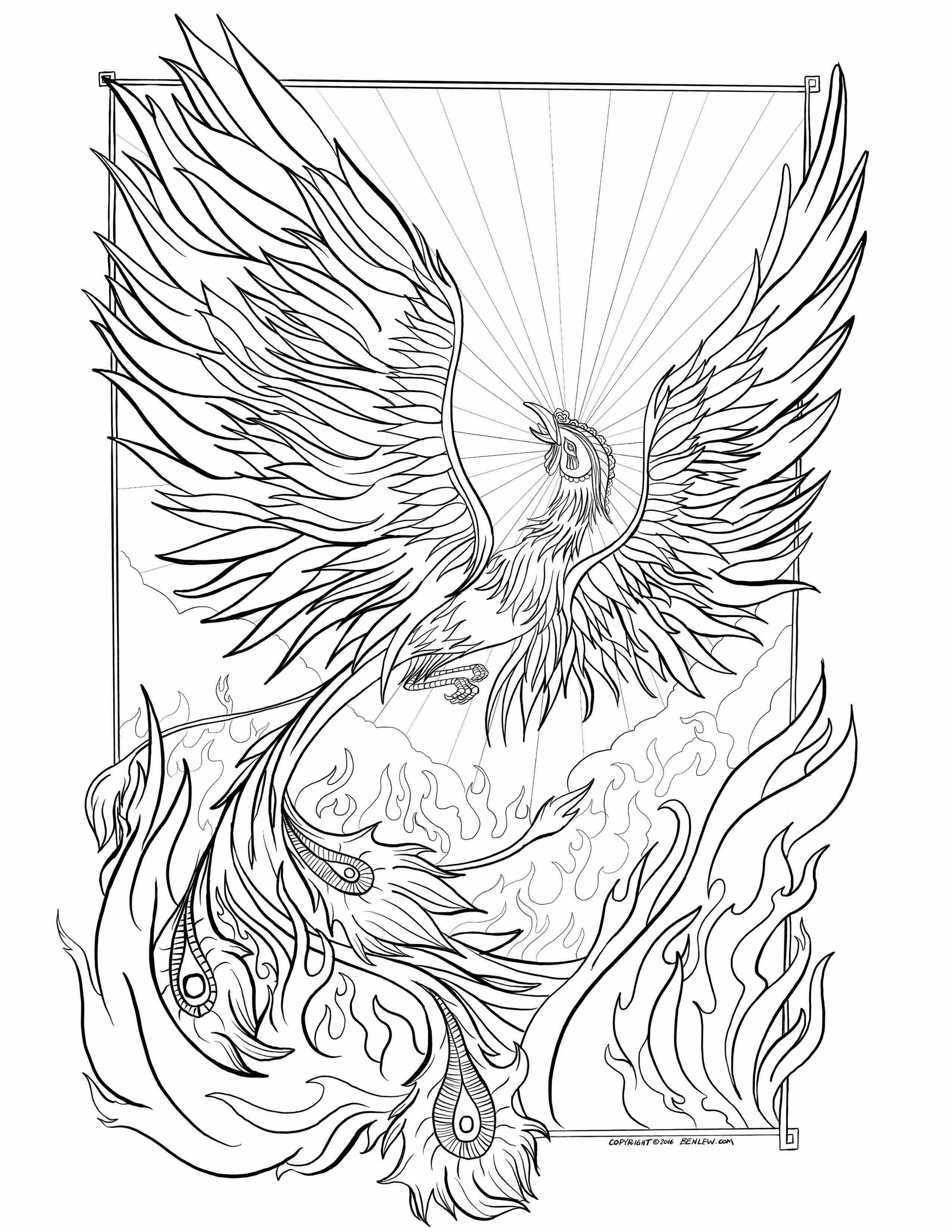 2550x3300 Fresh Coloring Pages Phoenix Breadedcat Printable To And Print