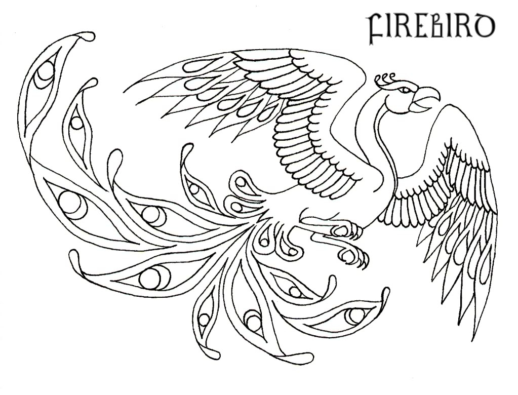 1023x780 Phoenix Coloring Pages