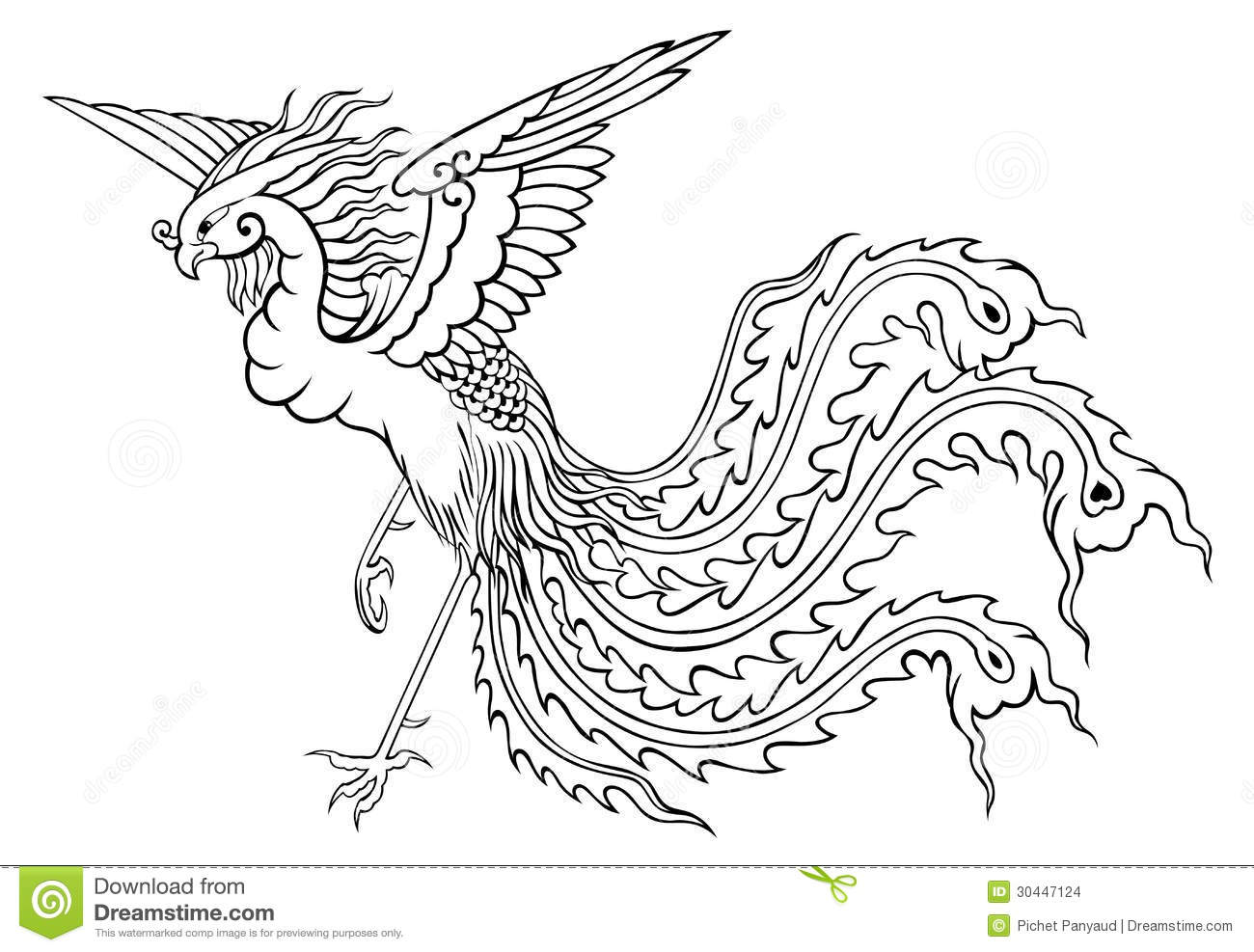 1300x987 Phoenix Coloring Page Free Printable Pages Beauteous