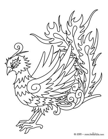 364x470 Phoenix Coloring Page Coloring Boys Phoenix, Adult