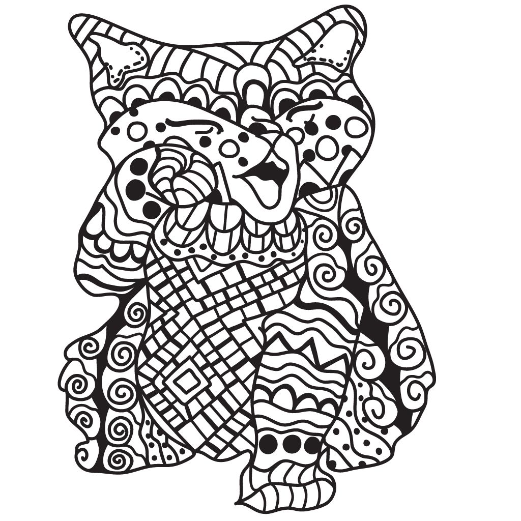 1024x1024 Cat Coloring Pages For Adults Free For Android, Ios And Windows