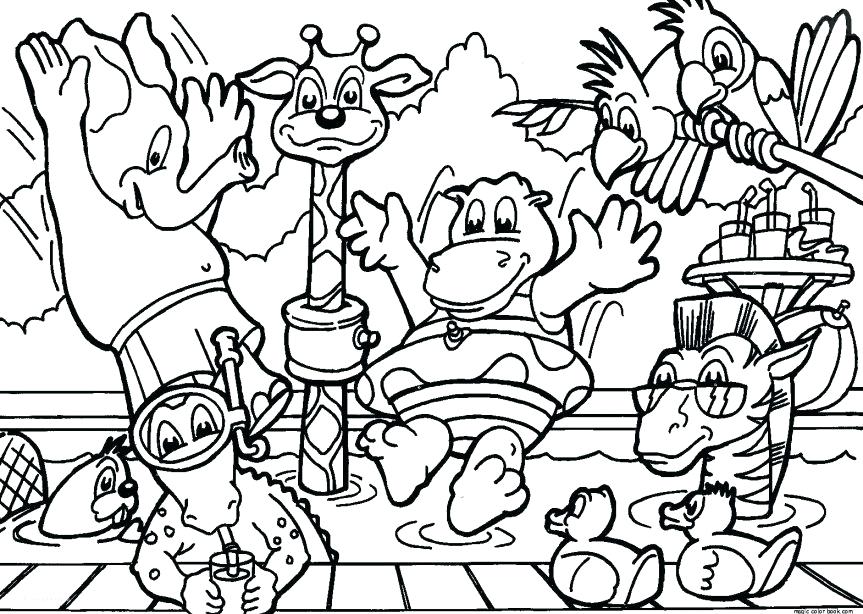 863x614 Zoo Coloring Pages Zoo Coloring Pages Free Printable A Free Zoo