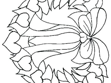 440x330 Hearts And Flowers Coloring Pages Hearts And Flowers Coloring