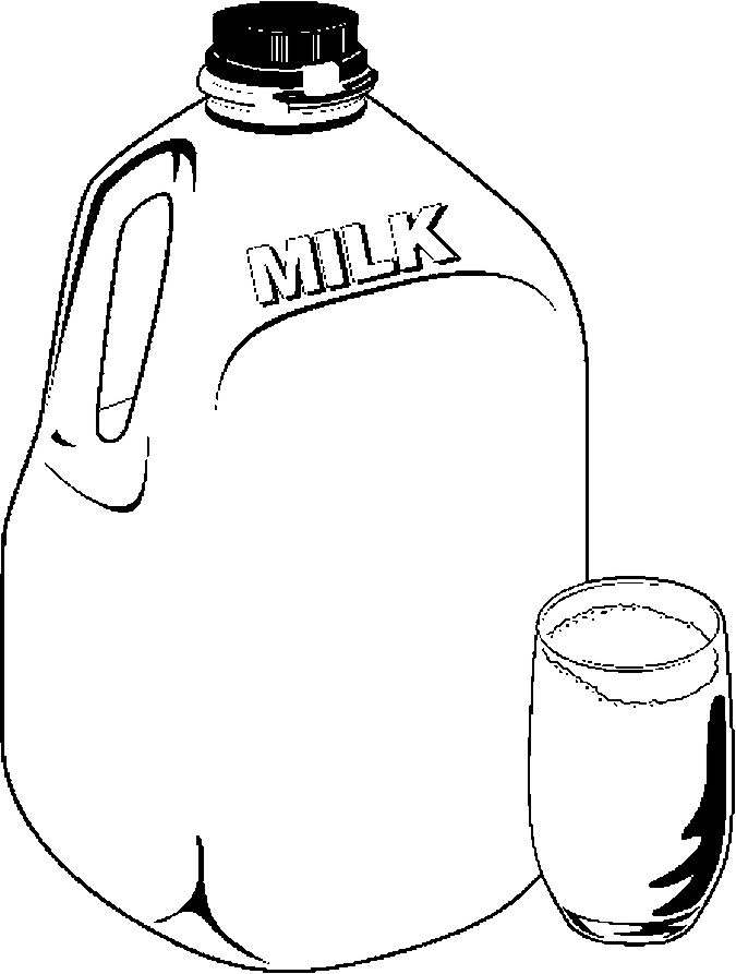 675x893 Milk Jug Amp Glass Frame Coloring Page