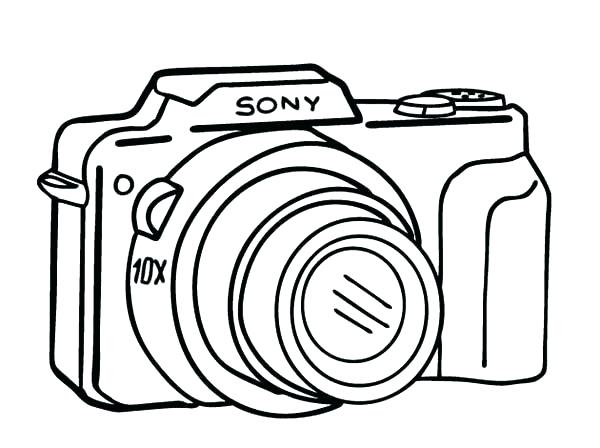 600x448 Camera Coloring Pages Transasia