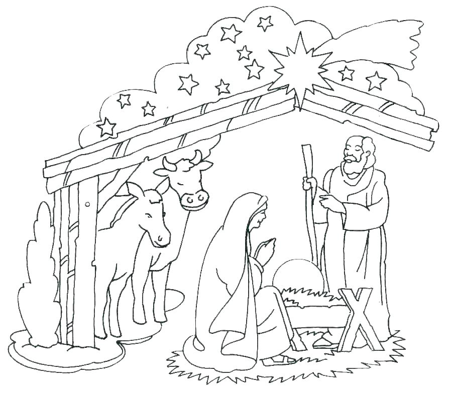 896x783 Coloring Pages From Photos Nativity Coloring Pages Precious