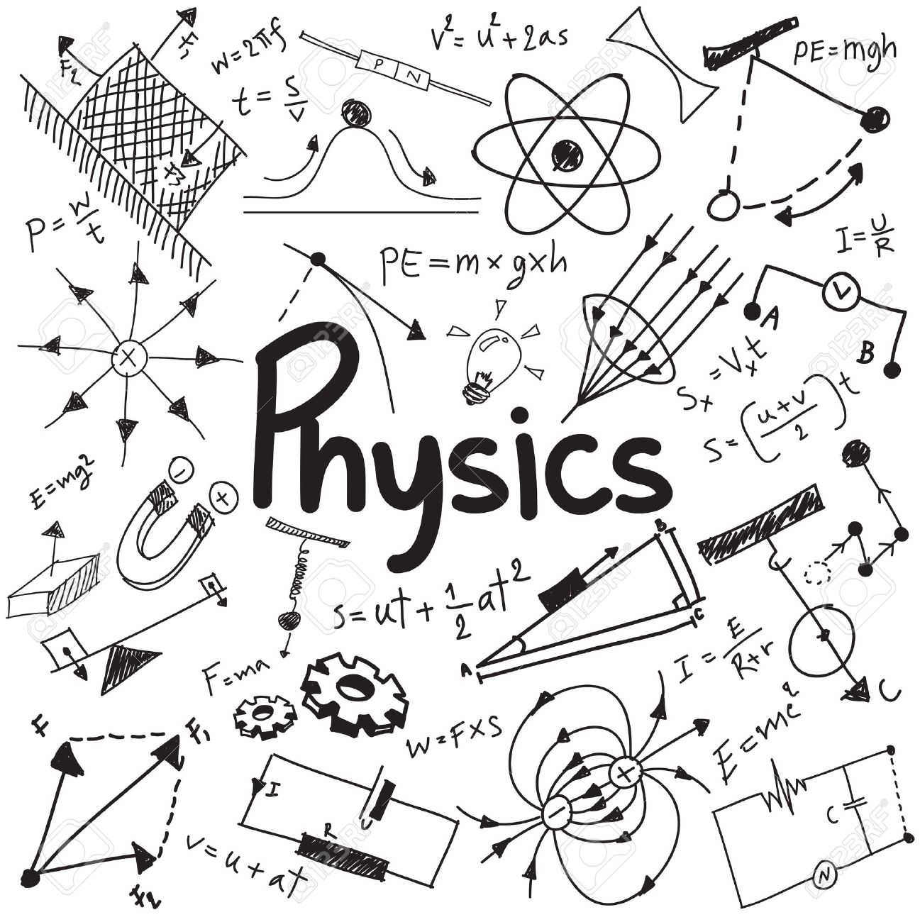 1297x1300 Coloring Pages. Physics Coloring Book