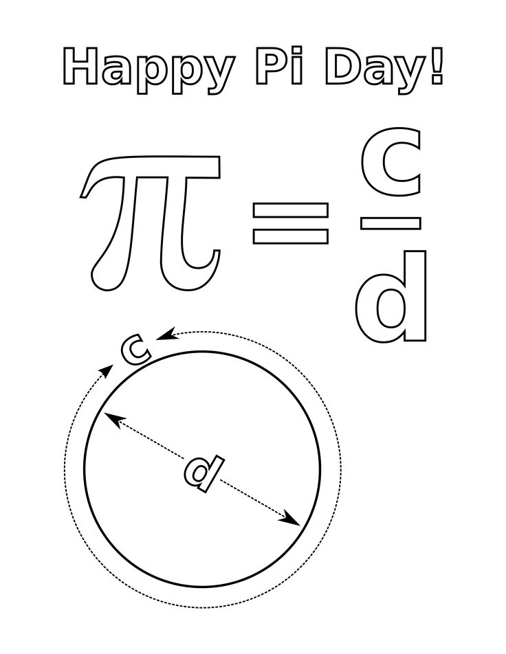 Pi Day Coloring Pages