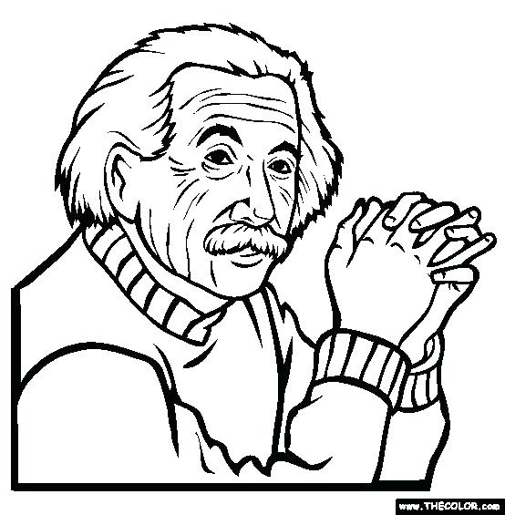 554x565 With Pictures Wore Glasses Coloring Pages Albert Einstein Coloring
