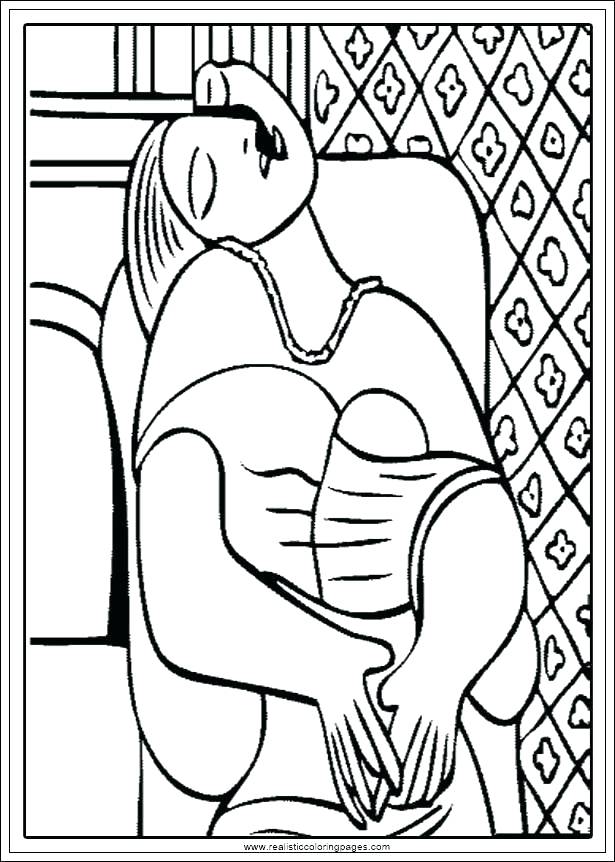 615x862 Pablo Picasso Coloring Pages Coloring Pages Free Printable Free