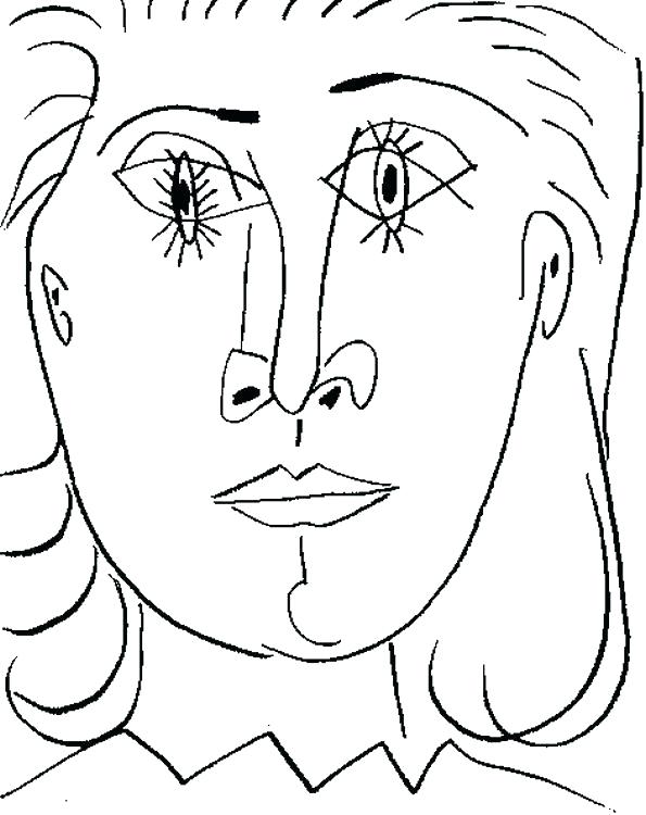 595x750 Pablo Picasso Coloring Pages Flamenco Coloring Pages Free Pablo